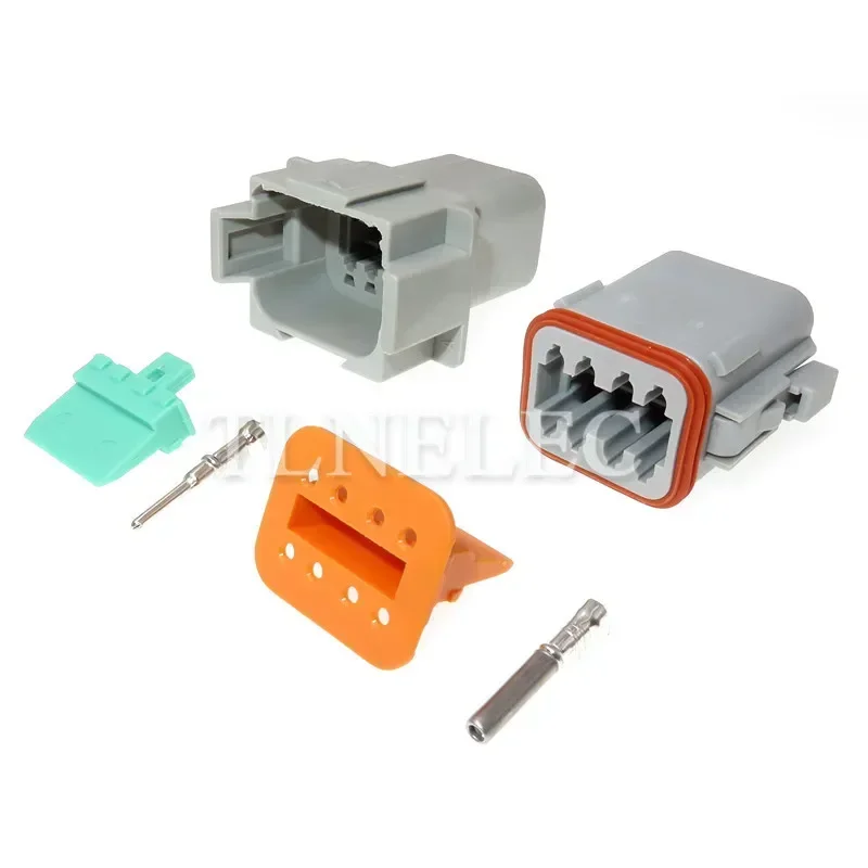 DT06-8S DT04-8P Gray Deutsch DT 8 Pin Way Sealed Male Female Waterproof Electrical Wire Connector Plug