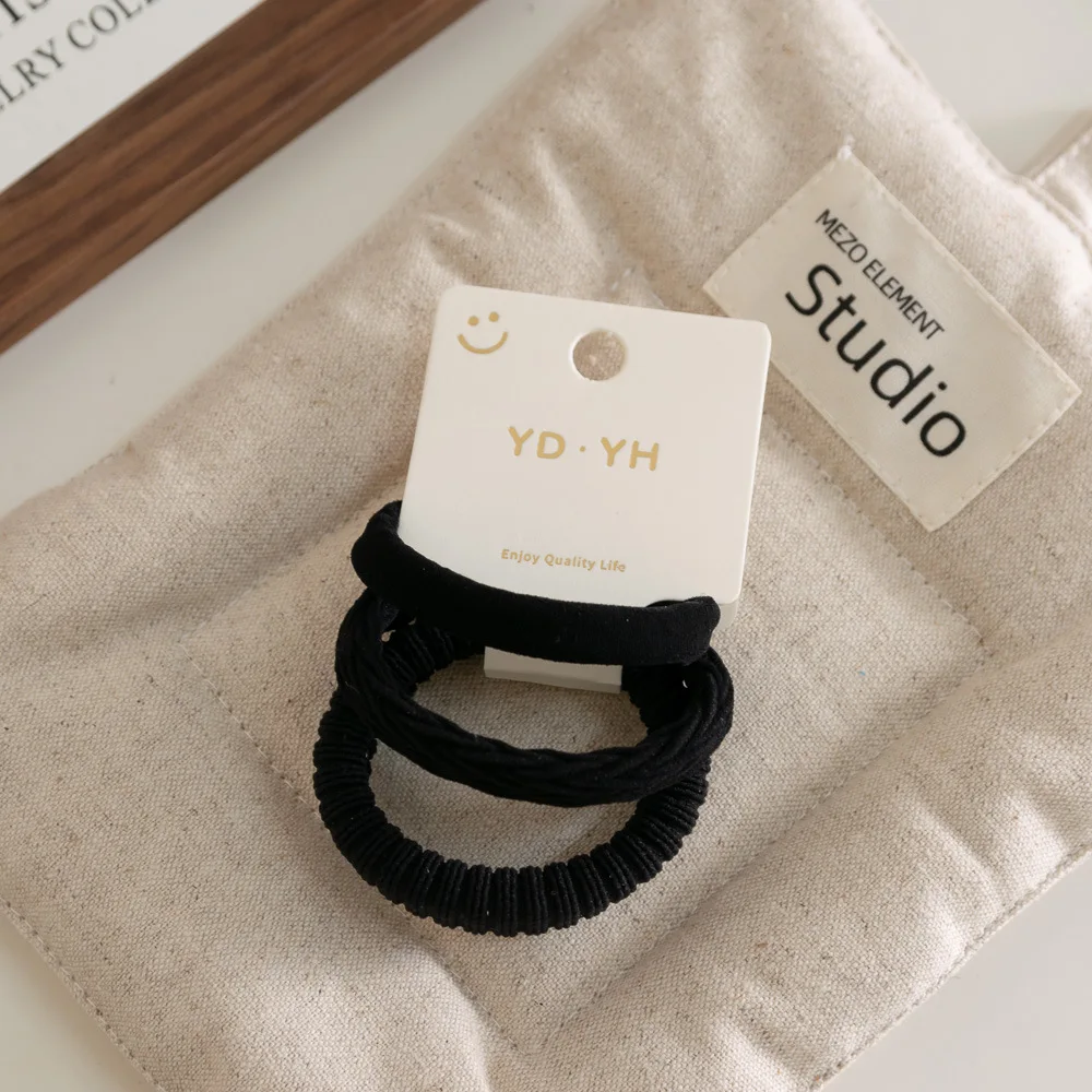 3 uds lazos para el cabello de verano banda de Terry refrescante elástico grueso seguro para el cabello colores degradados bandas elásticas para el cabello esenciales para el día a día