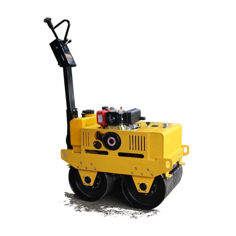 Mini Road Roller Compactor CE 640KG Vibratory Roller Engine Provided