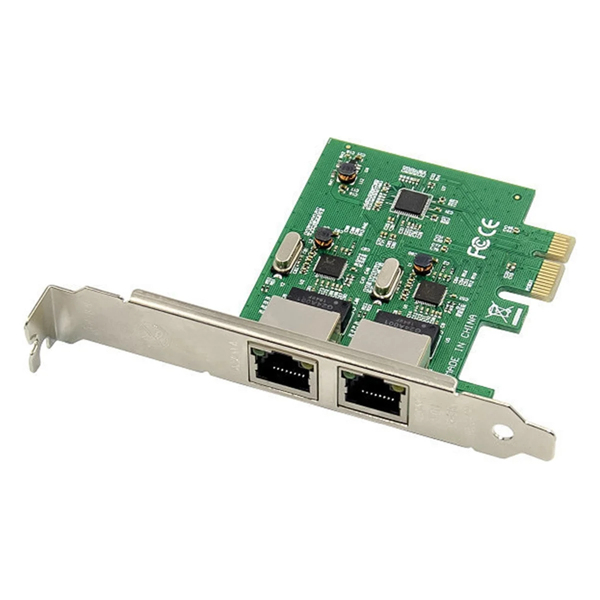 بطاقة شبكة إيثرنت مزدوجة جيجابت ، 2 منفذ RJ45 ، PCIe X1 ، Intel ASM1082E ، فلتر شرائح ، شبكة كمبيوتر ، 8111F ، m