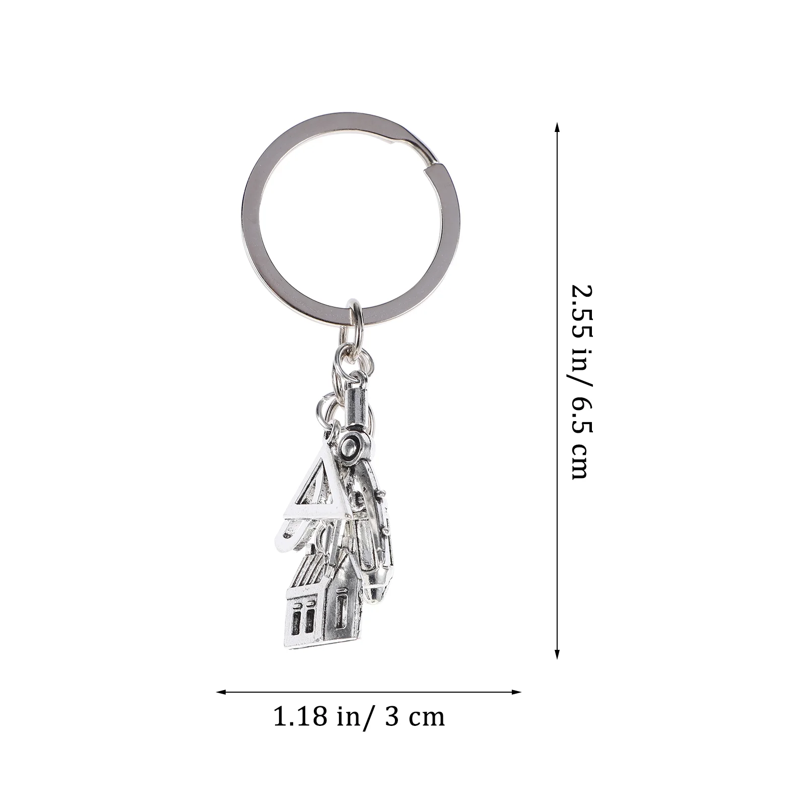 Creative Architect Keychains Graduation Key Rings Pendant Key Holder Zinc Alloy Gift Ornaments for Student Car Key Bag Decor