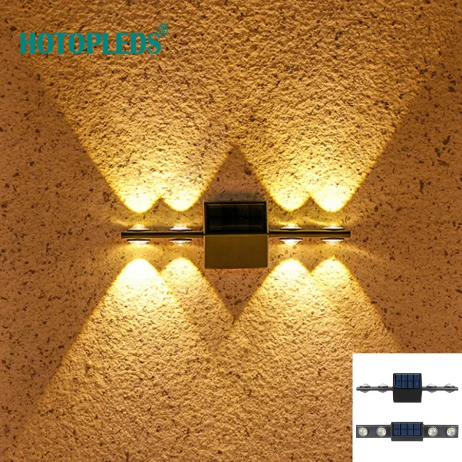 2025 nova lâmpada de parede solar ao ar livre escadas luzes gramado lâmpada decorativa villa pátio jardim corredores iluminação cênica luz da noite