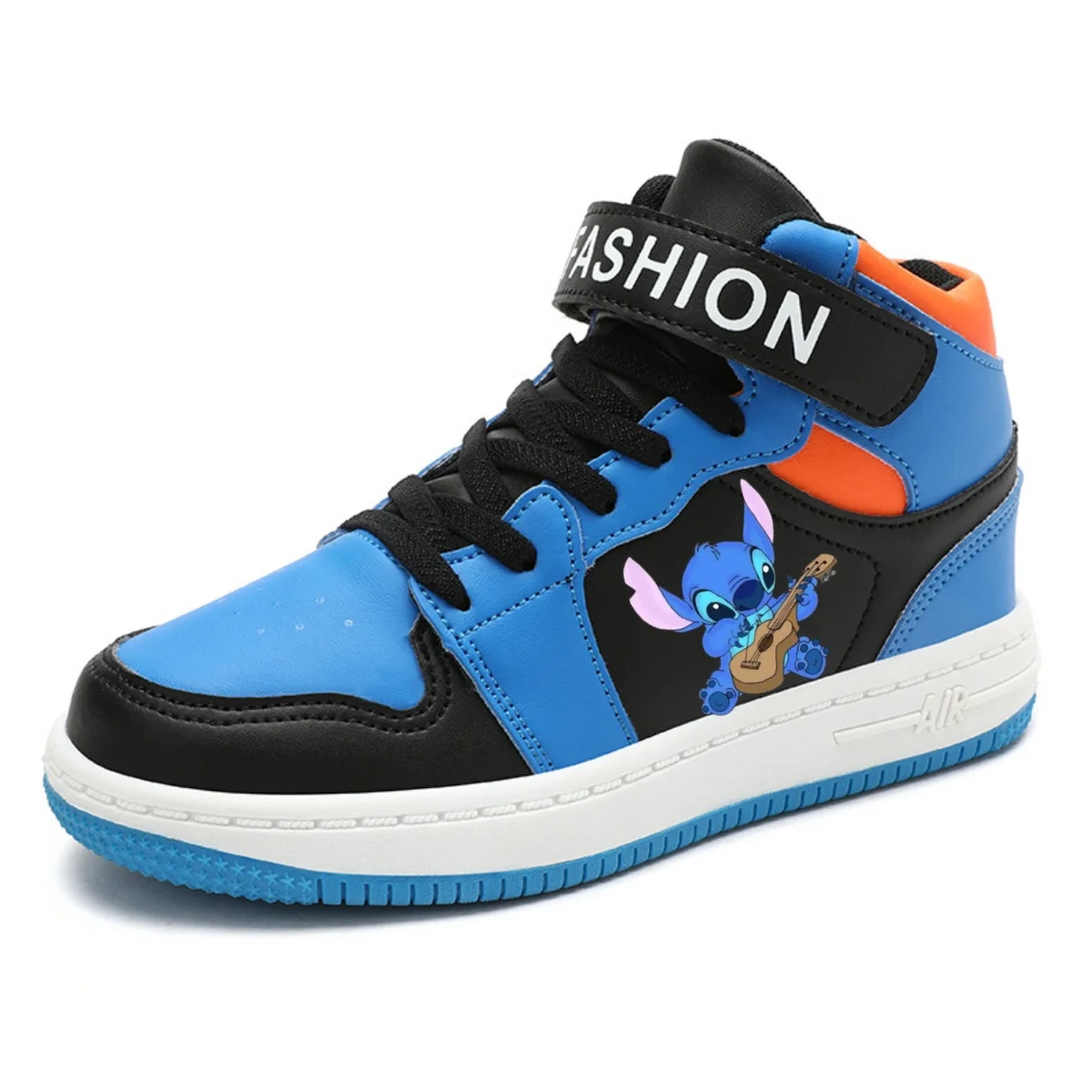 Kids Stitch Shoes Anime High-top Sport Shoes Disney Cartoon Mickey tennis Shoes SpiderMan Basket Shoes Boys Casual Sneakers