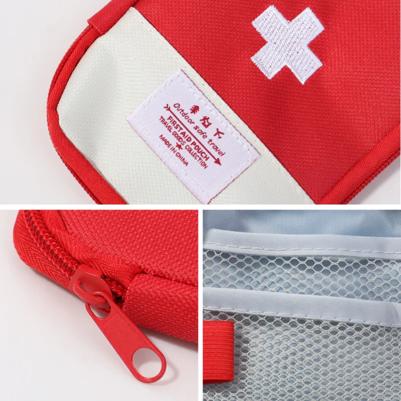 Portable Travel Outdoor First Aid Kit Mini Medicine Bag Camping Useful Household Pill Storage Pouch Organizer Accessor Supplies