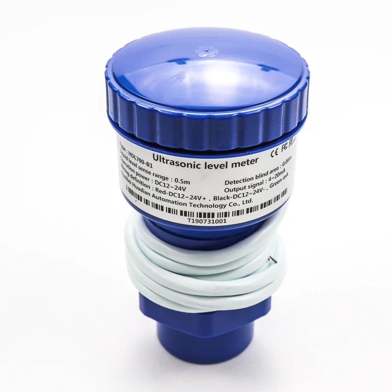 10V穀物サイロ超音波レベルセンサーLCDディスプレイ超音波ディーゼル燃料タンクレベルメーター