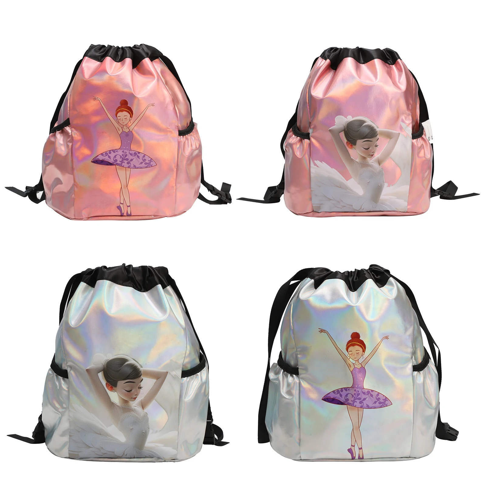 Kid Ballet Bag for Girl Ballerina Dance Bag Large Capacity Waterproof Gym Backpack Adjustable Dance Bag Schooling Travel Handbag