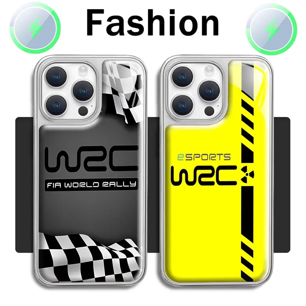 Модный дизайн логотипа WRC Racing, чехол для телефона, посеребренный магнитный фарфор с кристаллами для iPhone 16, 14, 13, 12, 11 Pro Max Plus MINI Модный дизайн логотипа WRC Racing, чехол для телефона, посеребренный магнитный фарфор с кристаллами для iPhone 16, 14, 13, 12, 11 Pro Max Plus MINI