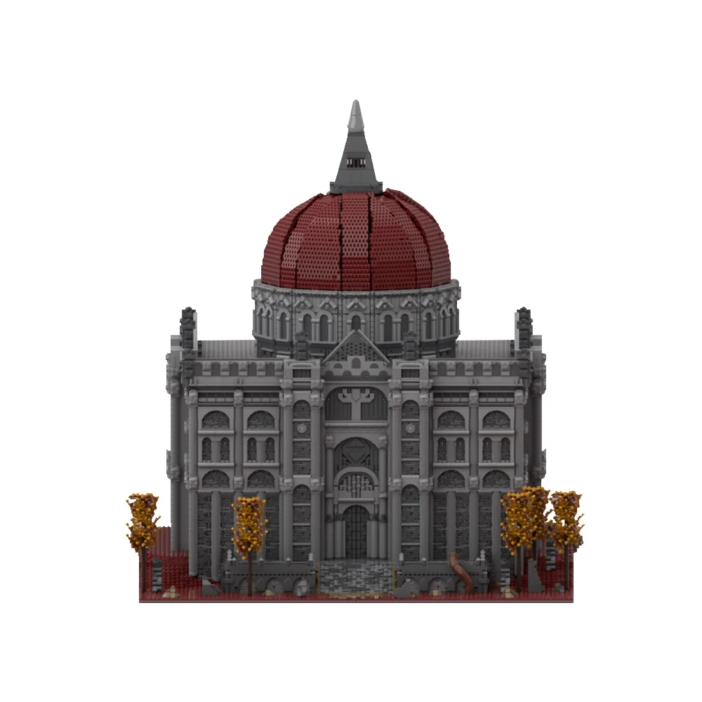 Gobricks MOC Bestial Sanctum العمارة الطوب نموذج لعبة المشهد قصر القرون الوسطى الإبداعية اللبنات تجميع اللعب الهدايا