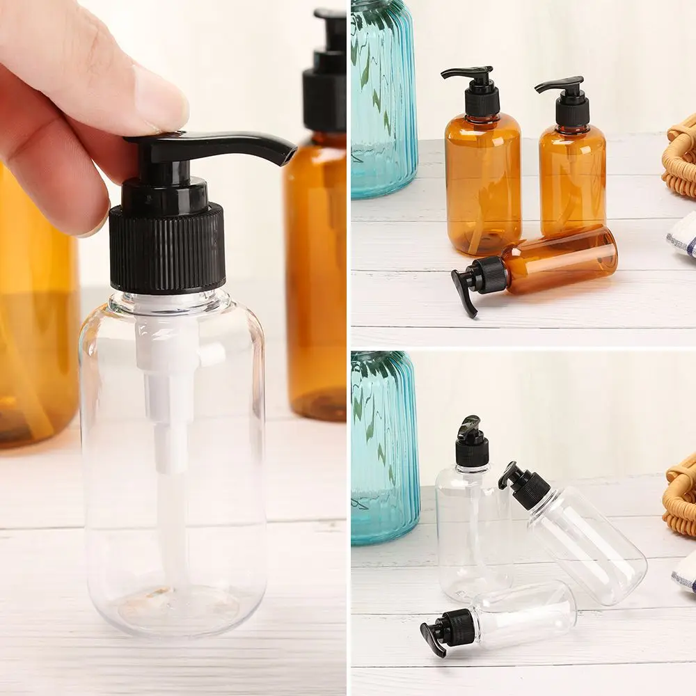 1pc Useful Hand Sanitizer Plastic Liquid Pump Container Shower Gel  Bottles Bottling