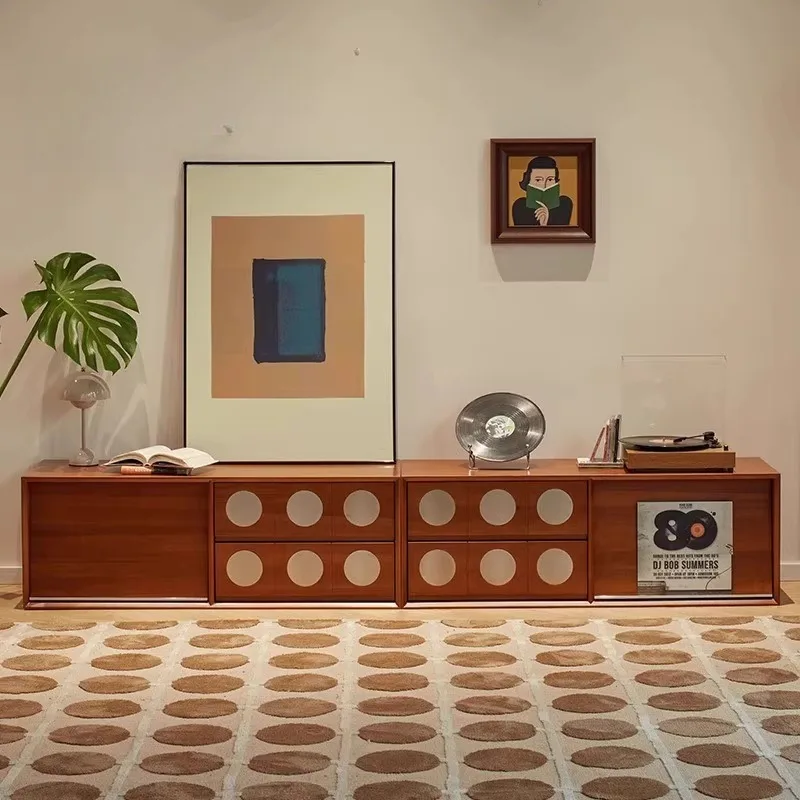 Suporte de tv de madeira de alta qualidade, armários industriais vintage, salão de beleza, organizador de sala de estar, móveis da moda