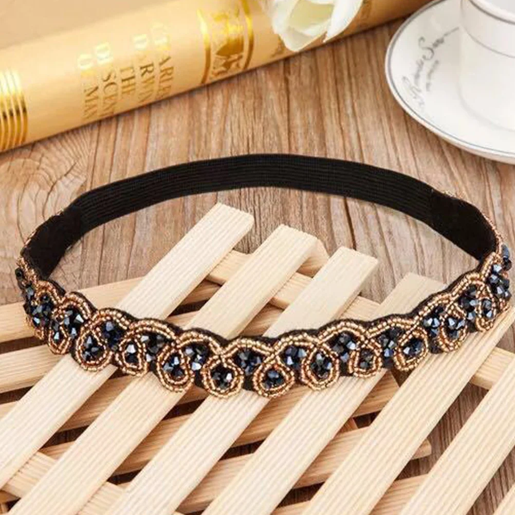 

3pcs Crystal Rhinestone Headbands Fashion Hairbands for Women Comfortable Elastic Anti Slip Hairstyle Accessories
