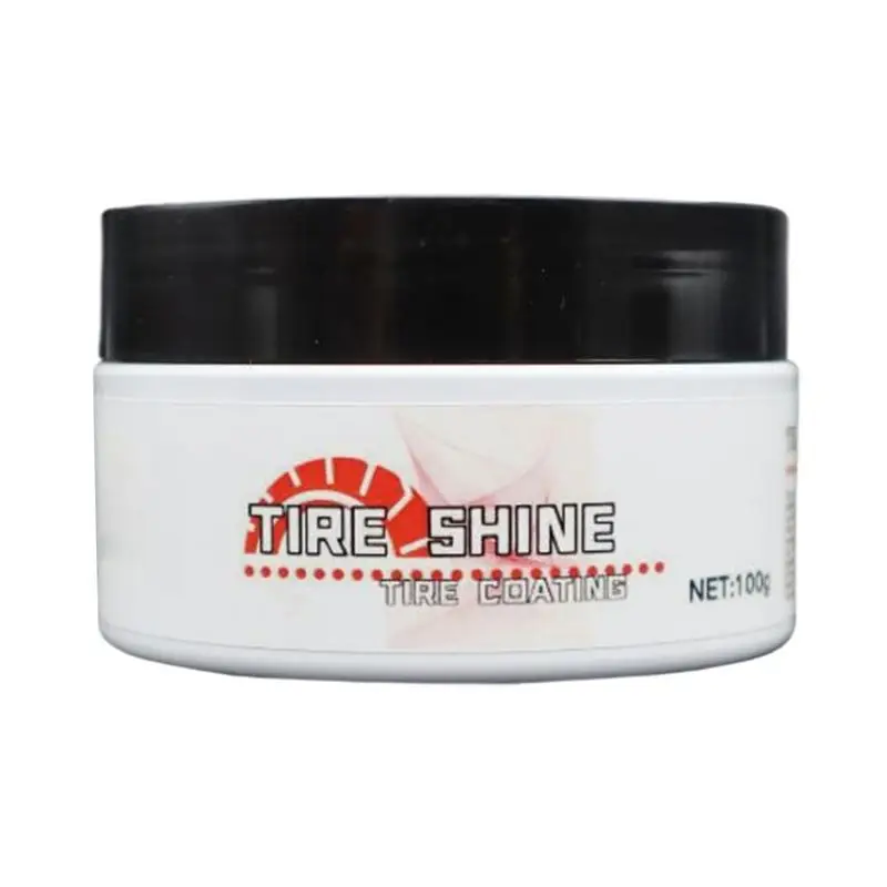 

Tire Shine Coating Tire Restore Lasting Coating Car Shine Wax 100g UV Protection Polish Tire Restore Stains Dressing Wax