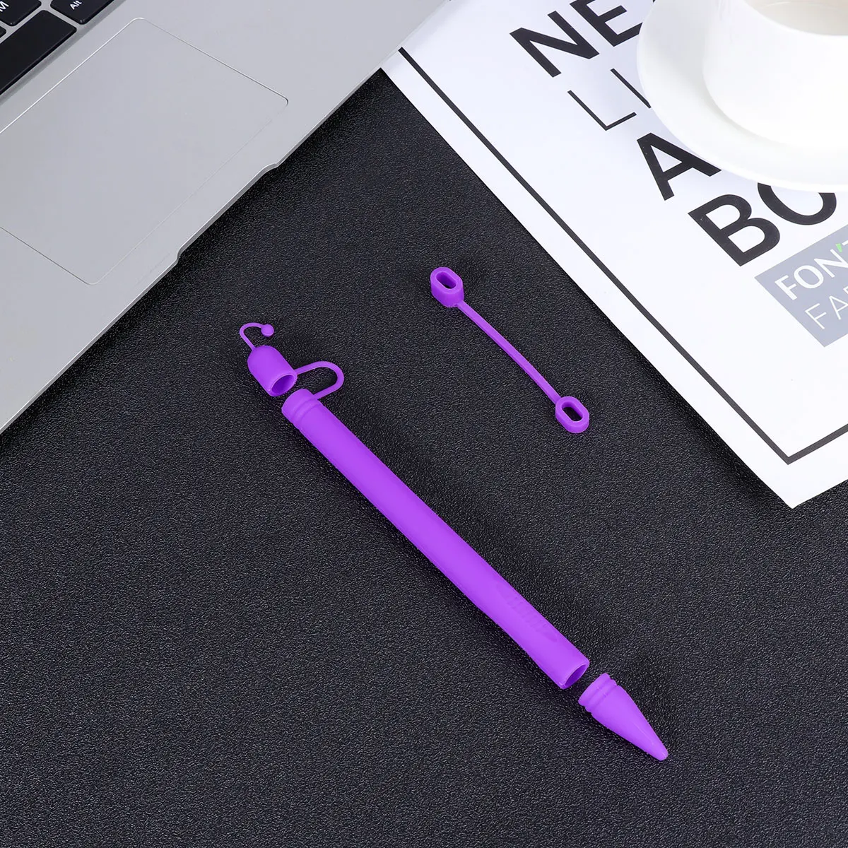 Pen Cap Protector Cover Stylus for Touchscreen Fine Tip Case Silicone Grip Sleeve Protective