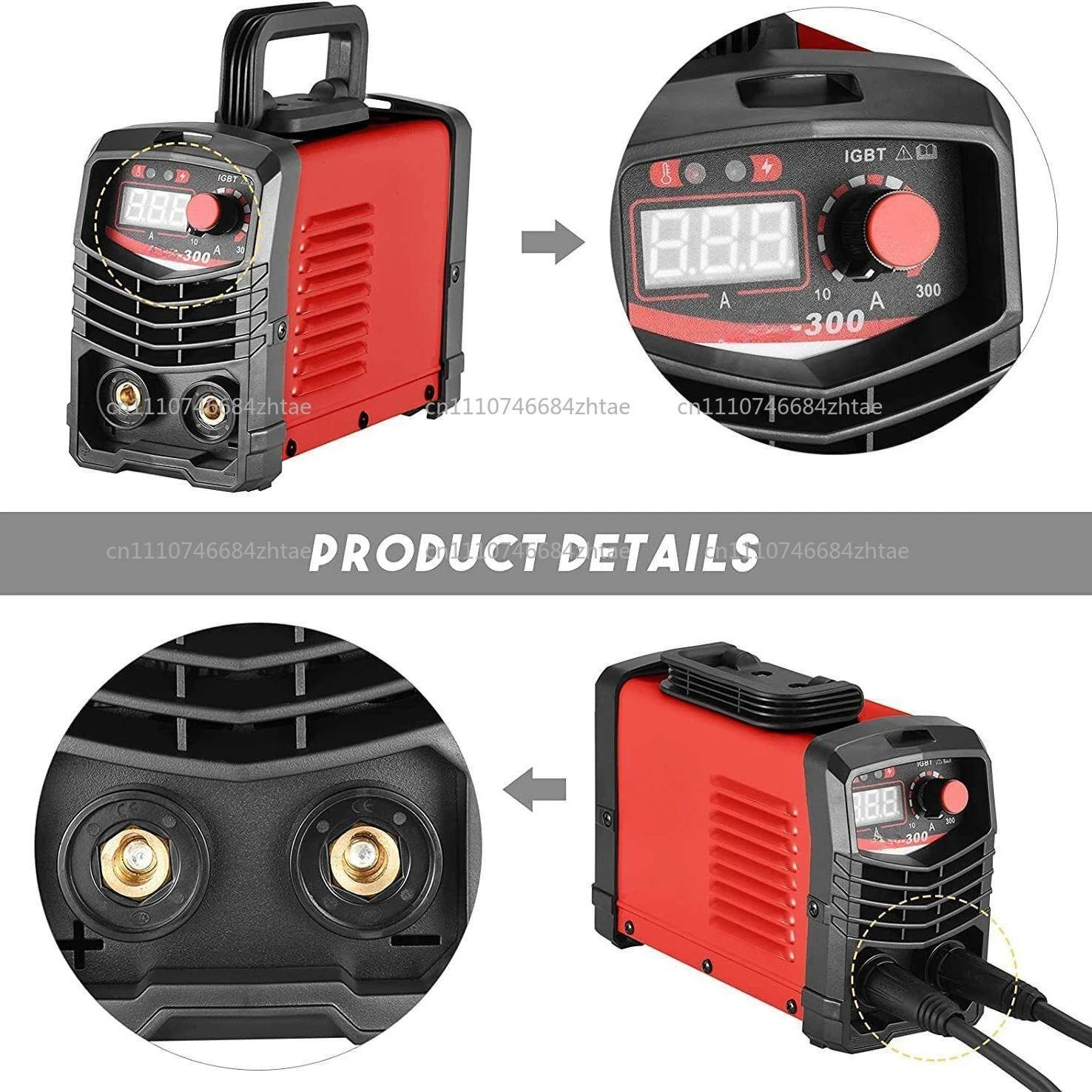 Portable Welding Machine Semi-automatic Working Arc Welders Direct Current Electric Welding Device Household Welders Equipment