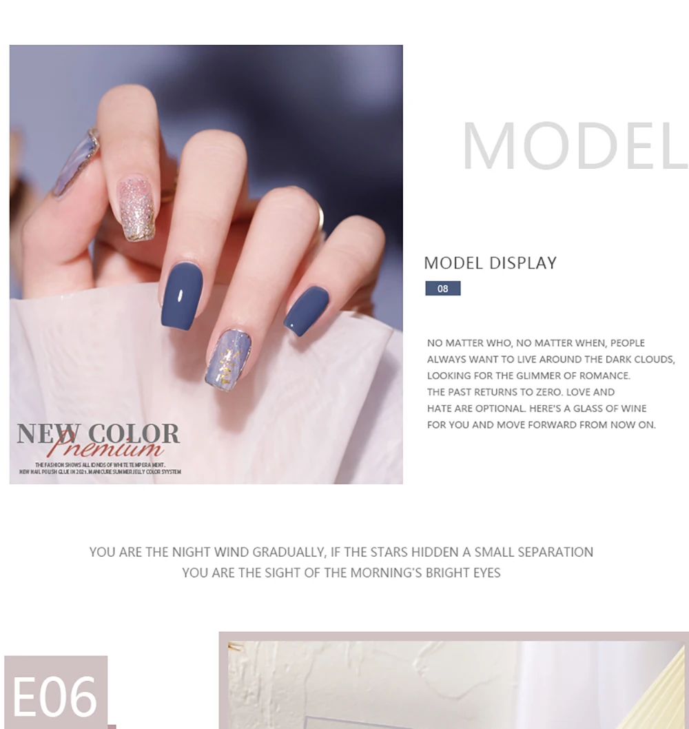 Vendeeni 18 Farben Reiner Farbgel-Nagellack-Set Semi-Permanenter UV-LED-Soak-Off-Gel-Lack Nagelkunst-Gel-Lack mit Display – Detail 10