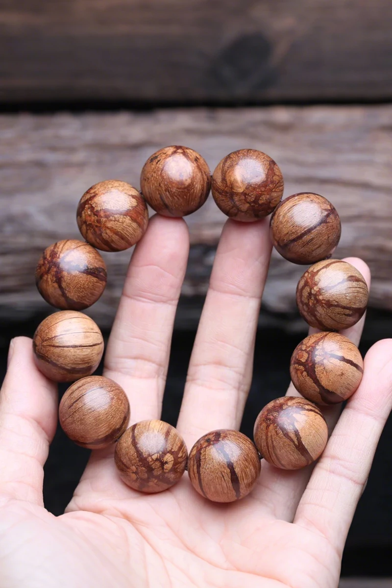 Natural Original Ecological Rosewood 20mm Beaded Bracelet, Men\'s Meditation Universal Accessory