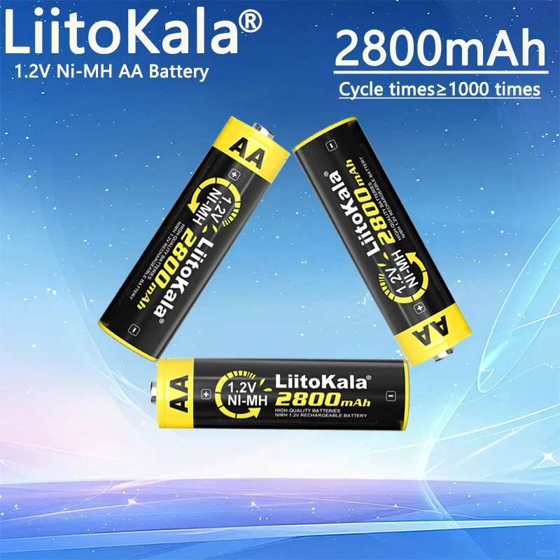 

LiitoKala High 2800mAh Ni-MH 1.2V AA Rechargeable Battery for Toys Electronic Scales Remote Controls Work Temperature -10℃~60℃