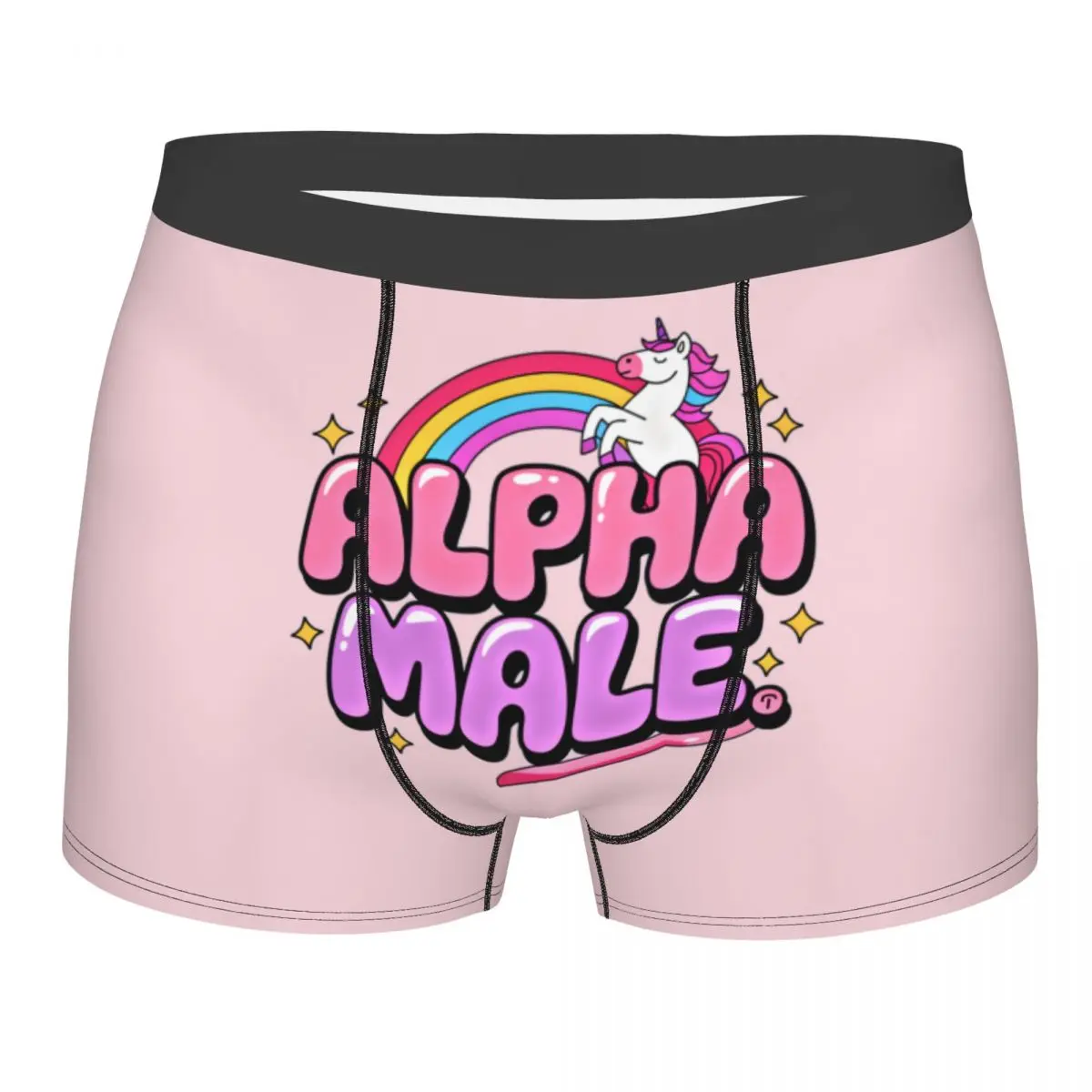 

Мужское нижнее белье на заказ Cool Ironic Alpha Male Unicorn Rainbow, мужское нижнее белье, трусы-боксеры, эластичные шорты, трусы, трусы