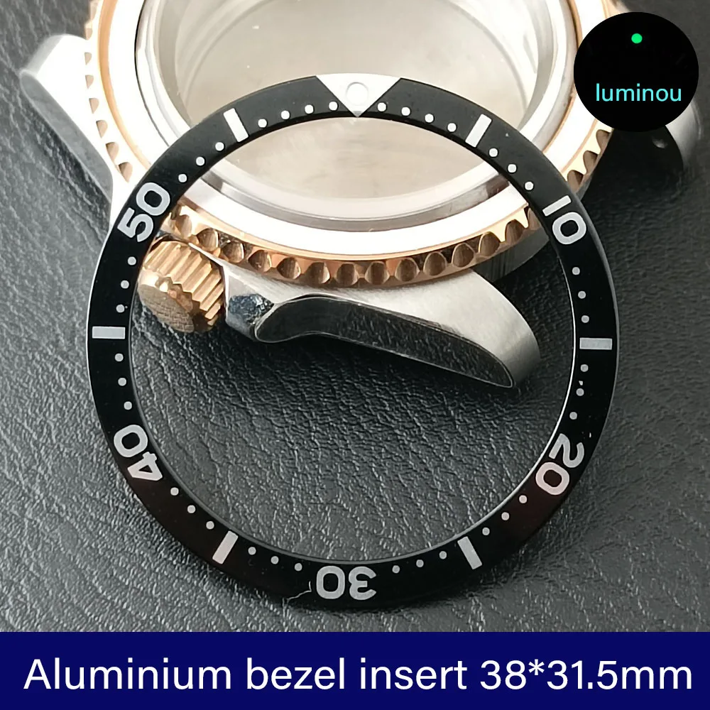 38mm*31.5mm Polychrome Flat aluminum Bezel Insert  Watch substitute watch insert ring Watch Accessories