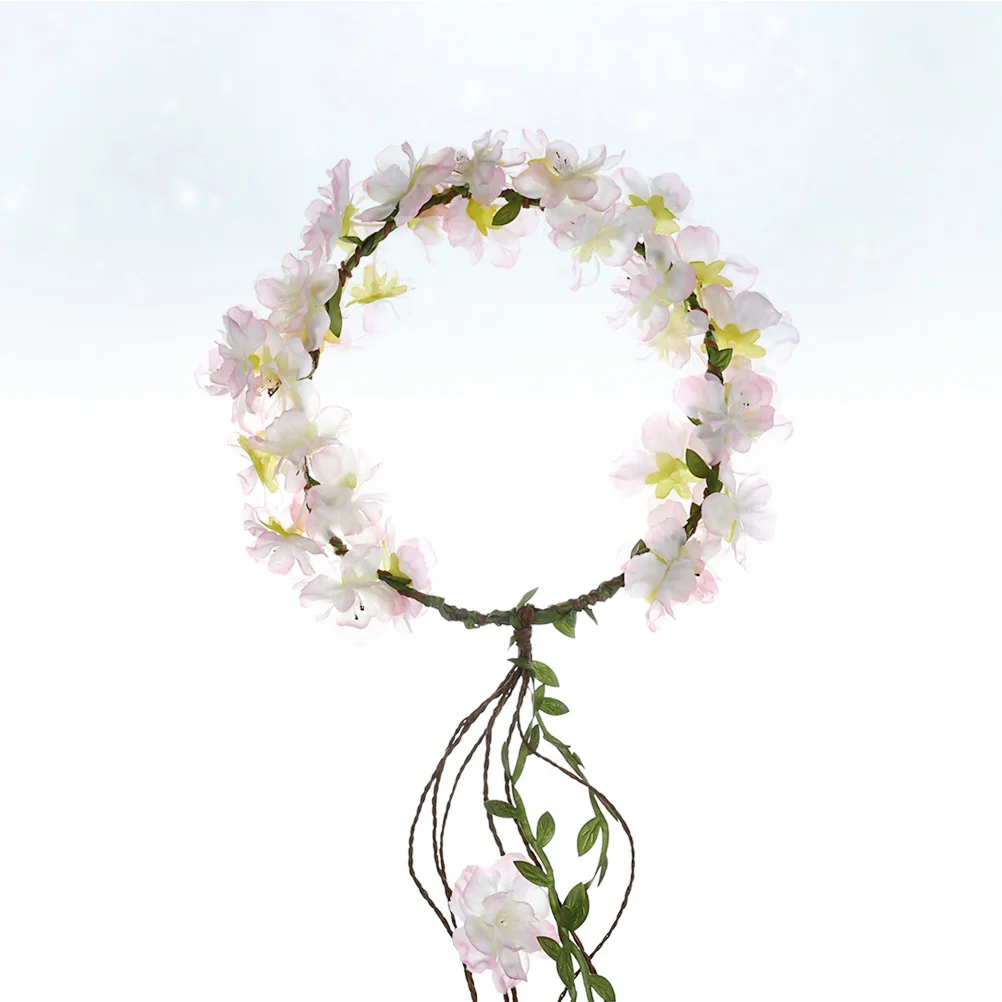 

Искусственные вишни с цветочным принтом, элегантная свадебная повязка на голову для невесты, праздничный головной убор, реквизит для фотосессии, свадебная повязка для волос