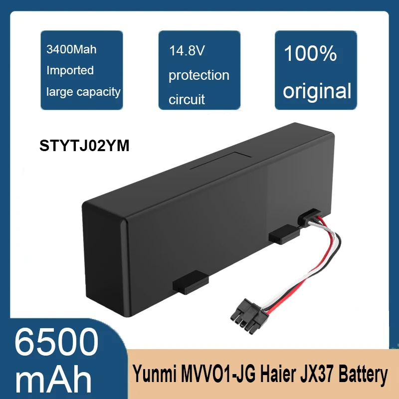 

DXT New STYTJ02YM Battery14.8V Xiaomi Mop Pro Robot Vacuum Cleaner Replacement Battery for Yunmi MVVO1-JG Haier JX37