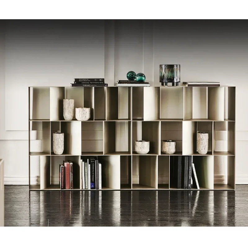 

Home office furniture Library Storage gold metal rack display wall shelves home decor