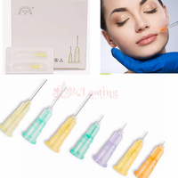 50pcs/lot 30G 4mm 25mm 32G 4mm 6mm 8mm 13mm Disposable Needle Sterile Package Tattoo Tip Minor Teeth Irrigator Painless Eyelid