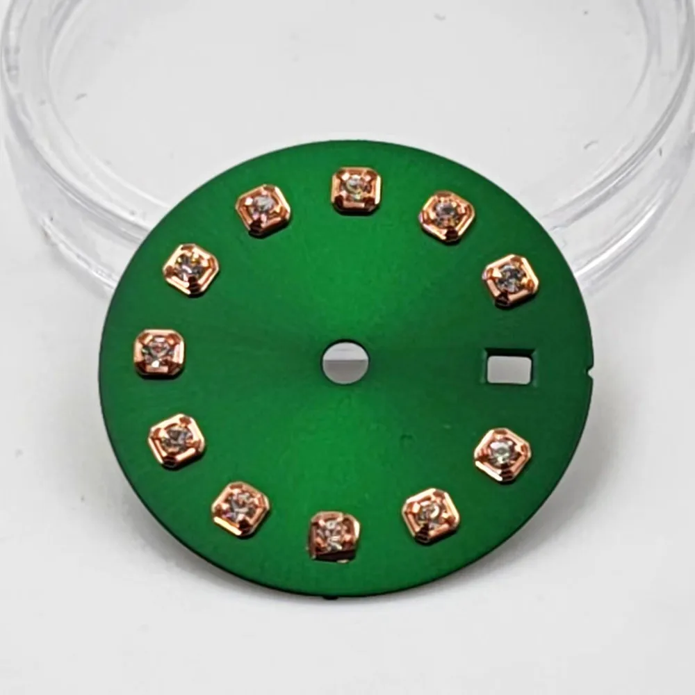 20.5mm Non-Luminous Imitation Diamond Dial For Japan Nh05 Nh06 Automatic Movement