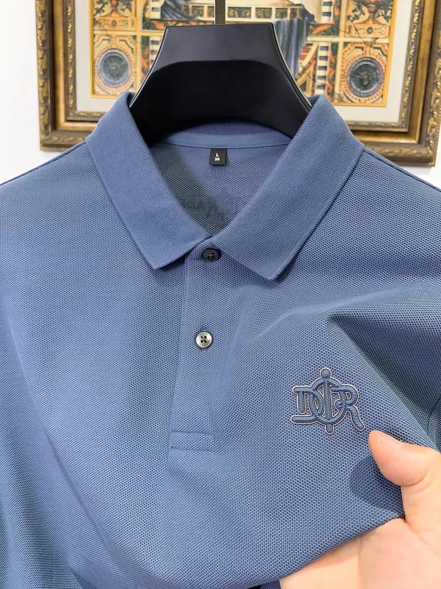 

Summer new 2026 business casual men's golf shirt short sleeved multifunctional top solid color Polo shirt fashionable and breath