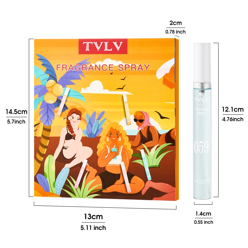 5Pcs Mini Fragrance Spray Set - Portable Travel Size, Long-Lasting Refreshing Summer Scent for Women