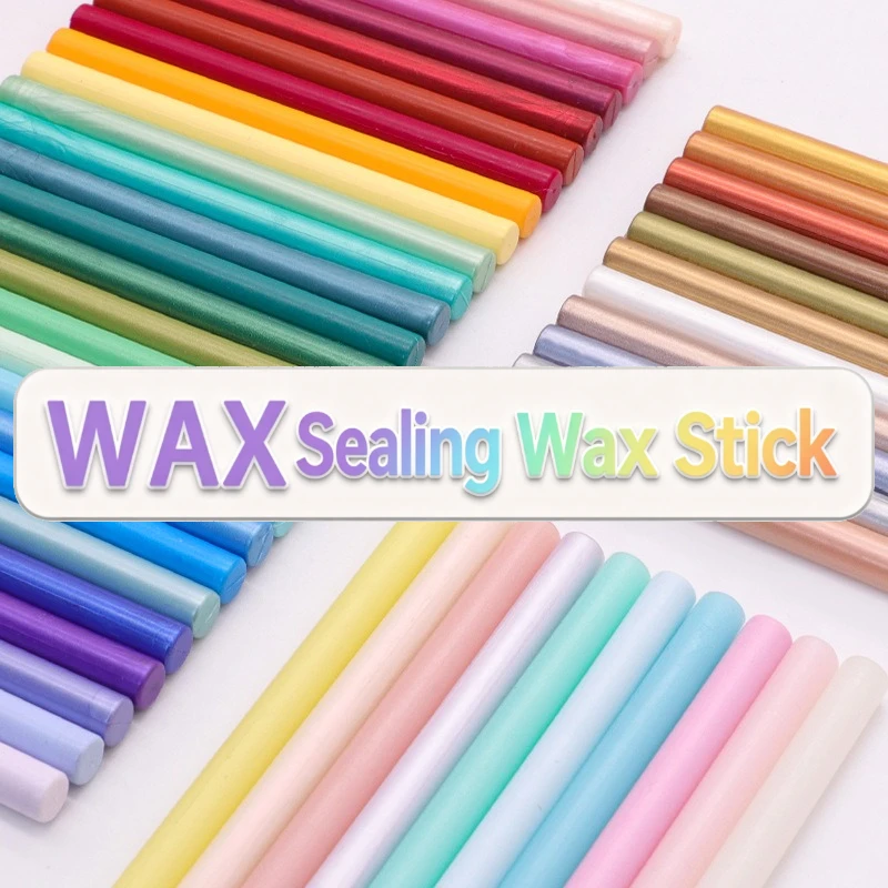 125 Colors Sealing Wax Sticks, Mini Wax Sticks for Envelope Sealing, Melting Wax Sticks for Seal Stamps Crafts & Invitations