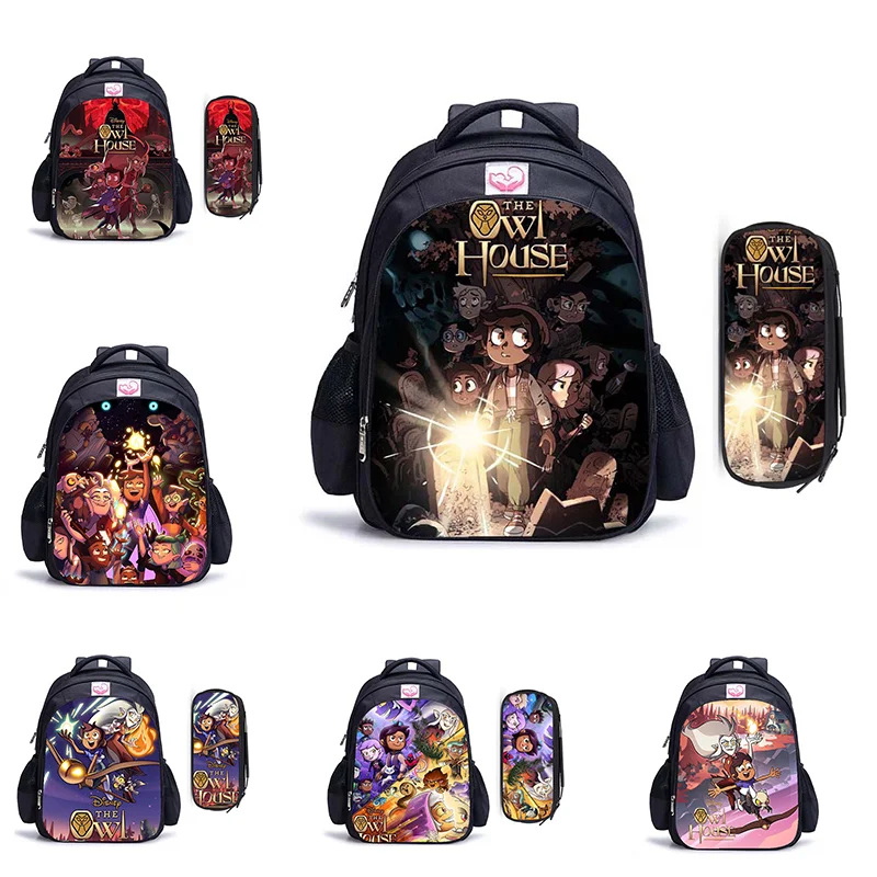 

16 Inch Cartoon The Owl House Boy Girl Teenager Schoolbag Large Capacity Backpack Fashion College Student Rucksack Mochila