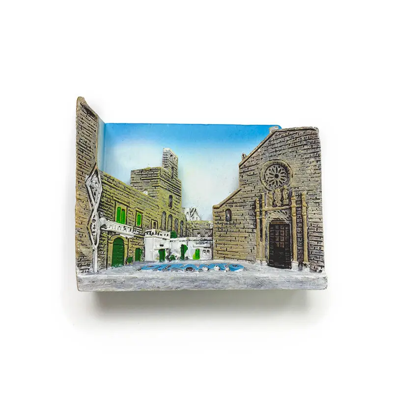 

Italy Otranto Landmark Building Cultural and Creative Magnetic Fridge Magnet Tourist Souvenir Home Decoration Gift