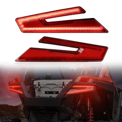 1 Pair Red LED 12V Tail Light for Polaris RZR PRO XP 2020 2021 / RZR PRO XP 4 2020 2021 Rear Lamp Reverse Safety Indicator