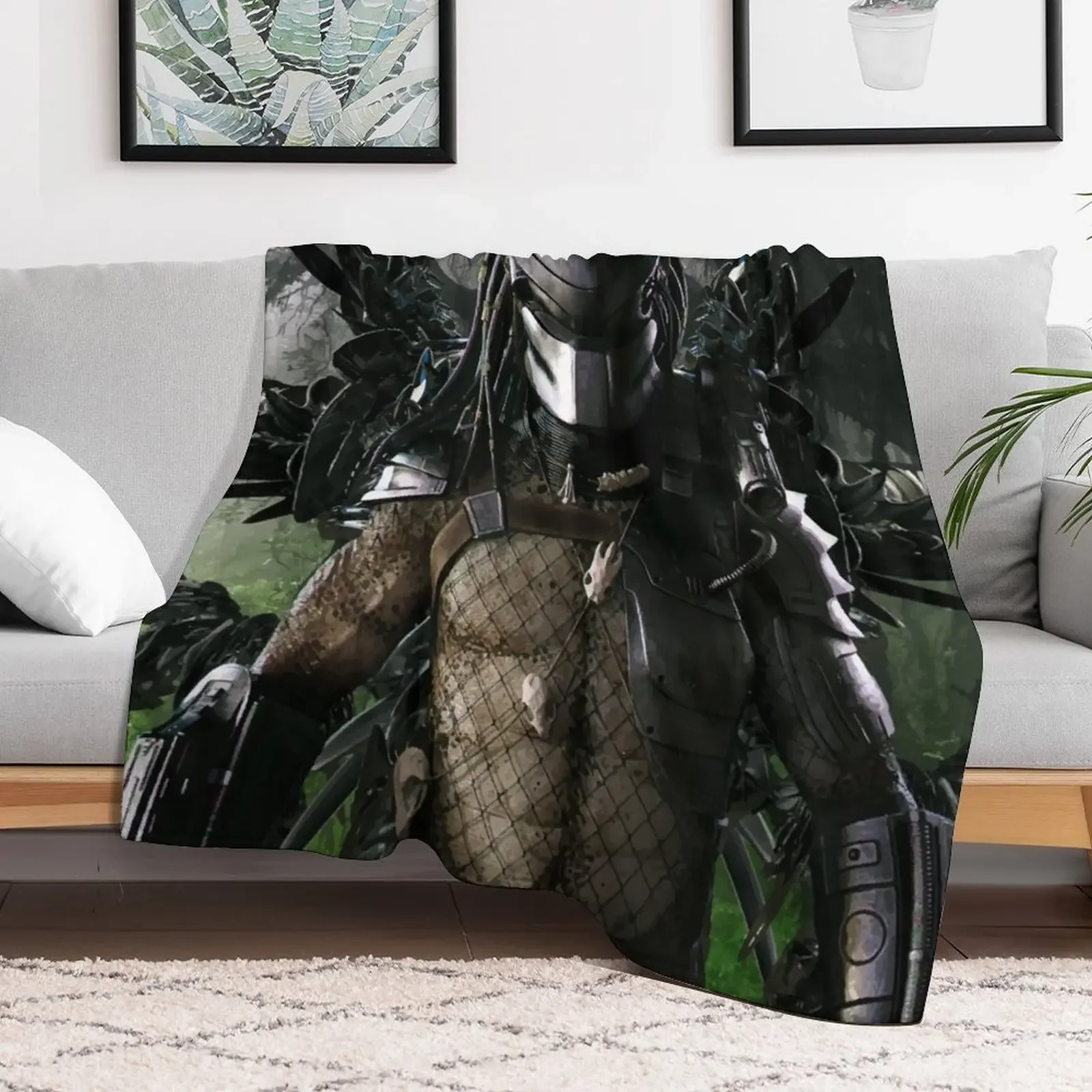 New Jungle Demon Predator Throw Blanket Retros Flannel Hair Moving Blankets