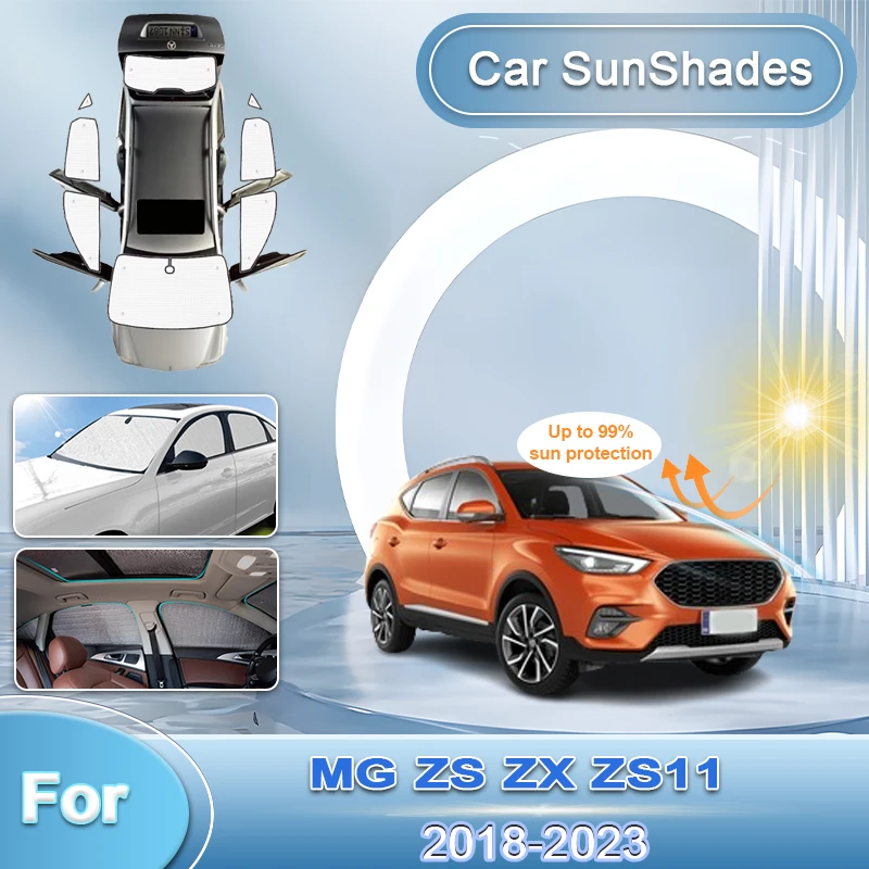 

Full Coverages Sunshades for MG ZS ZX ZST VS ZS11 MK1 2018 2019 2020 2021 2022 2023 Retractable Protection Side Car Accessories