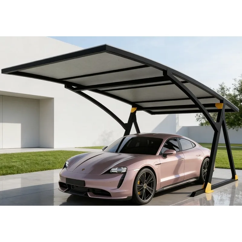 Awning car charging pile rainproof awning community Yushu courtyard parking shed