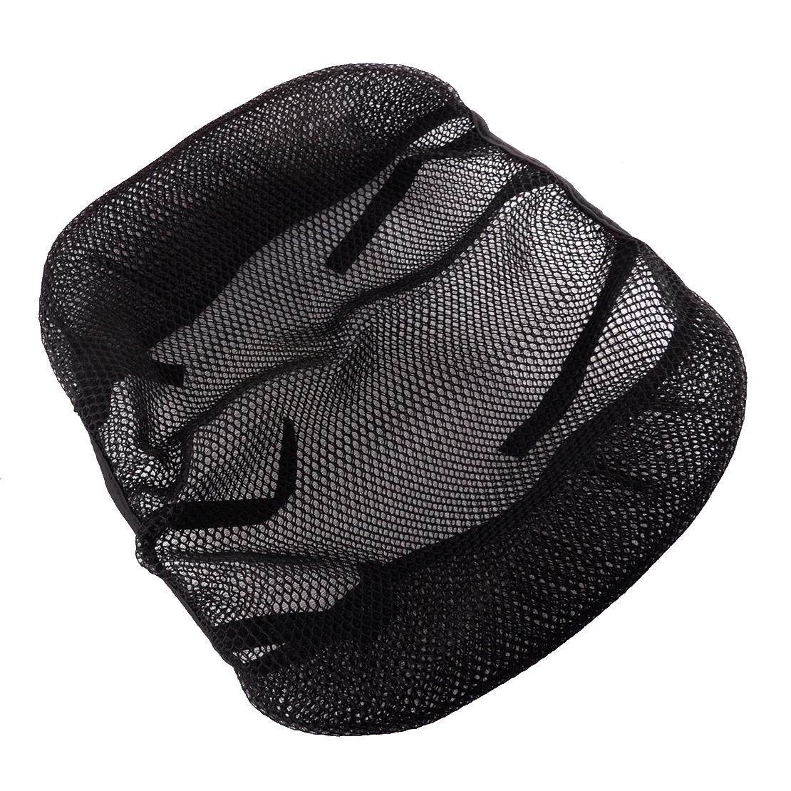 3D Double Layer Mesh Motorcycle Seat Cover Cushion Protector Cooling Breathable Anti-slip elasticity Black