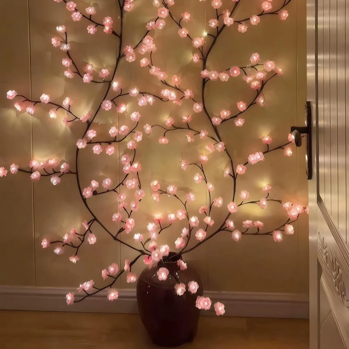 

Cherry Blossom Leds Usb Tree Branch Rattan Lights 8 Modes Colorful String Lamp Valentine Christmas Wedding Bedroom Decoration