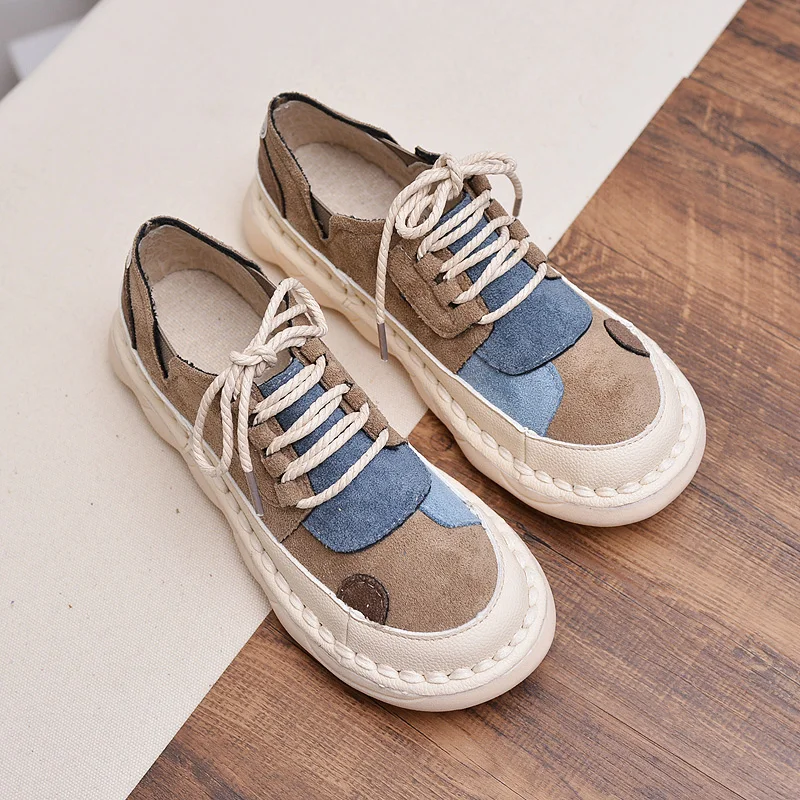 Careaymade-Shoemaker Japanese literature soft leather single shoes women's flat bottom retro chic shoes gentle shoes Fairy