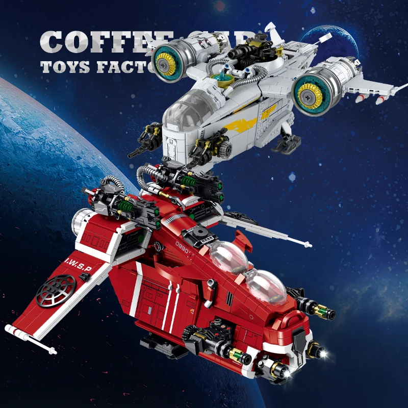 Briques de construction d'avion de chasse étoile, vaisseau spatial de Film classique, blocs MOC, jouets Puzzle, dirigeable spatial, modèle 3D, cadeau pour adultes et garçons, nouvelle collection