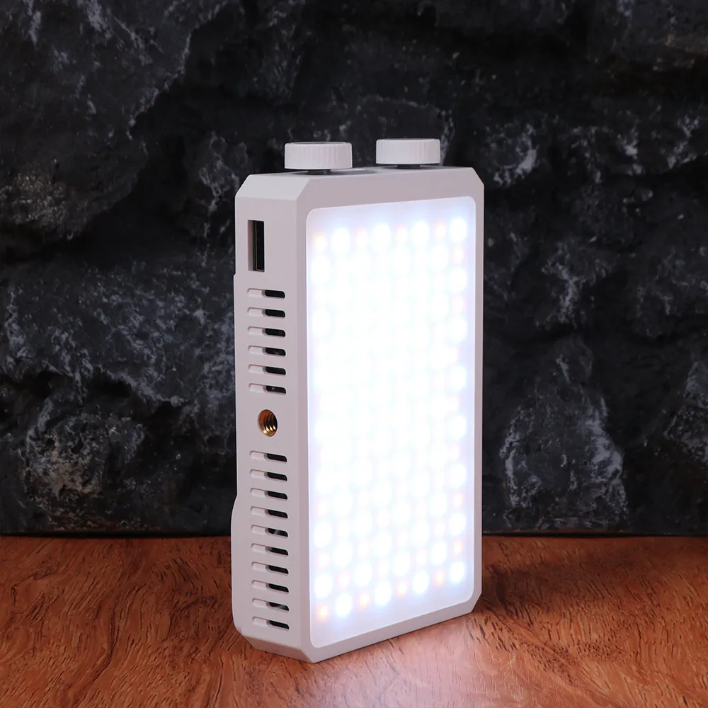 40W RGB LEDカメラライト 2800-9000K 4400mAhバッテリー ポケット撮影ライト 3色ライト ハイパワー ミニLEDビデオランプ