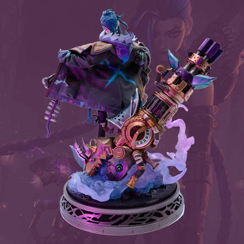 LOL Jinx League of Legends Original Arcane：League of Legends Anime Character Figure PVC Collectibles Model Ornament Toy Gifts