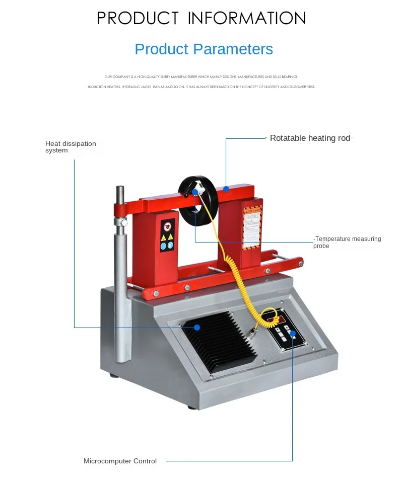 ELDC-8 bearing heater microcomputer induction heater automatic demagnetization