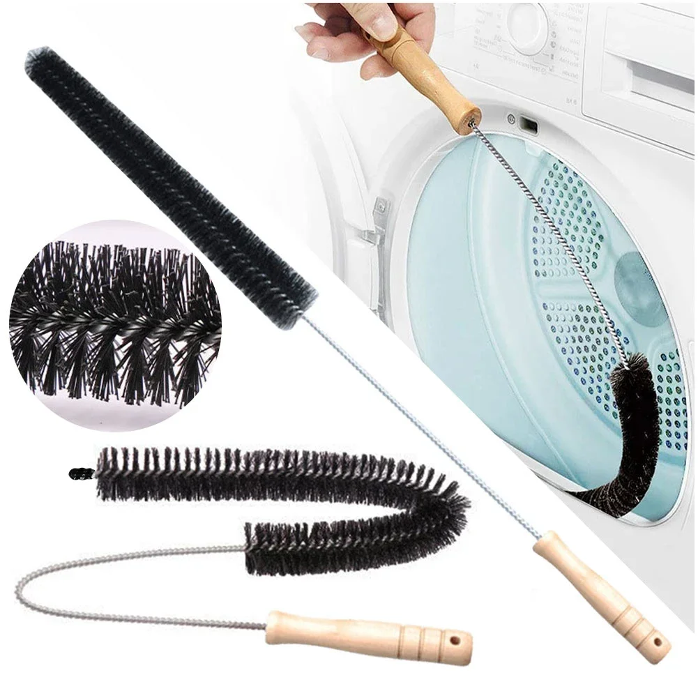 70cm Dryer Vent Cleaner Kit Lint Remover Brush Long Flexible Radiator Cleaner Brush Dryer Washing Machine Cleaning Scrubber Tool