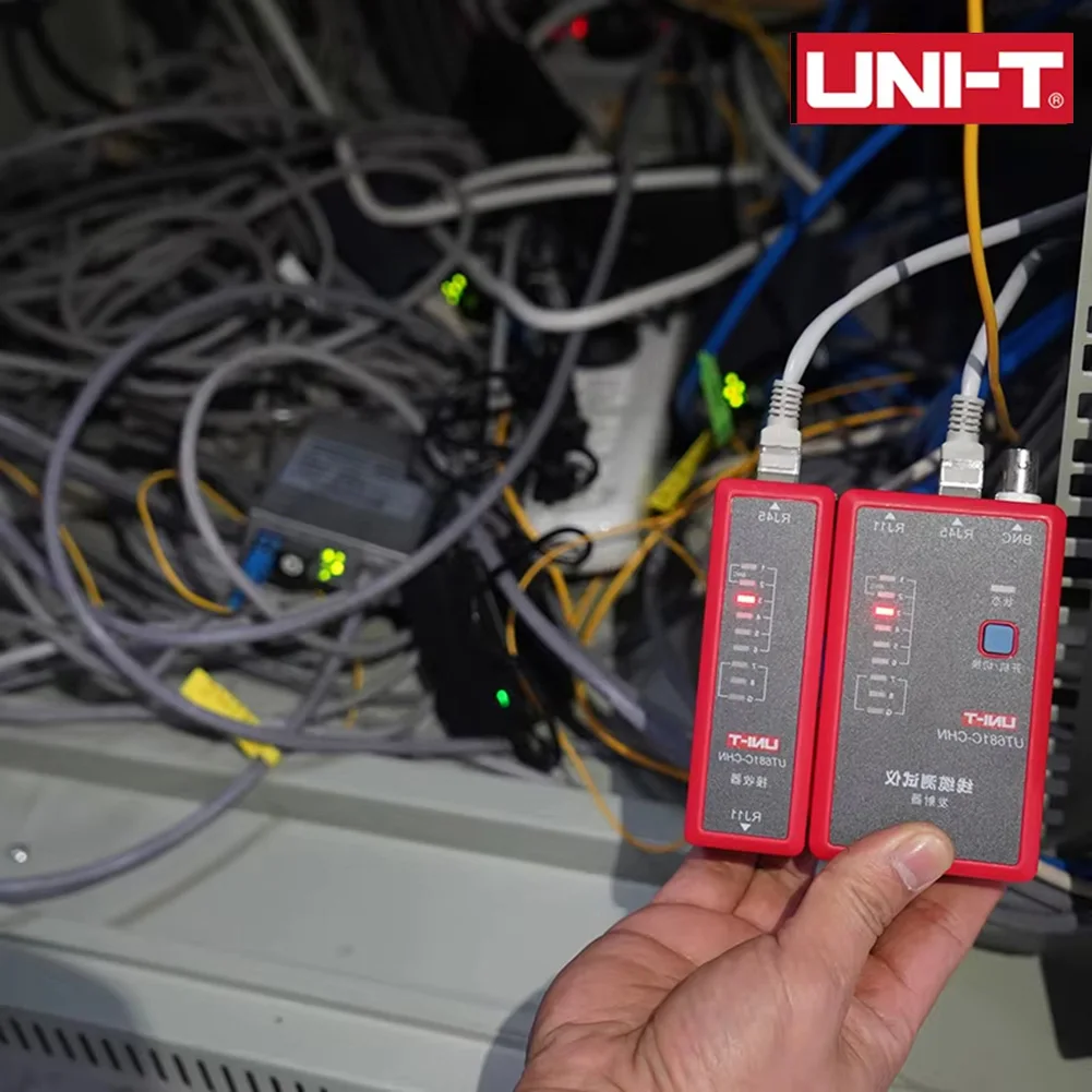 LAN Telephone Tester UT681C Cable Tester LED Status Display for auto Fault Detection Three Test Modes LED Display Cable Tester