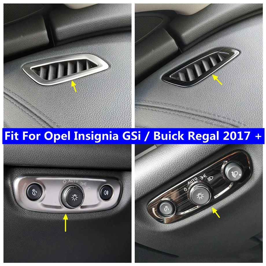 

Central Air Condition AC Knob / Lights Control Panel Cover Trim For Opel Insignia GSi / Buick Regal 2017 - 2023 Car Accessories