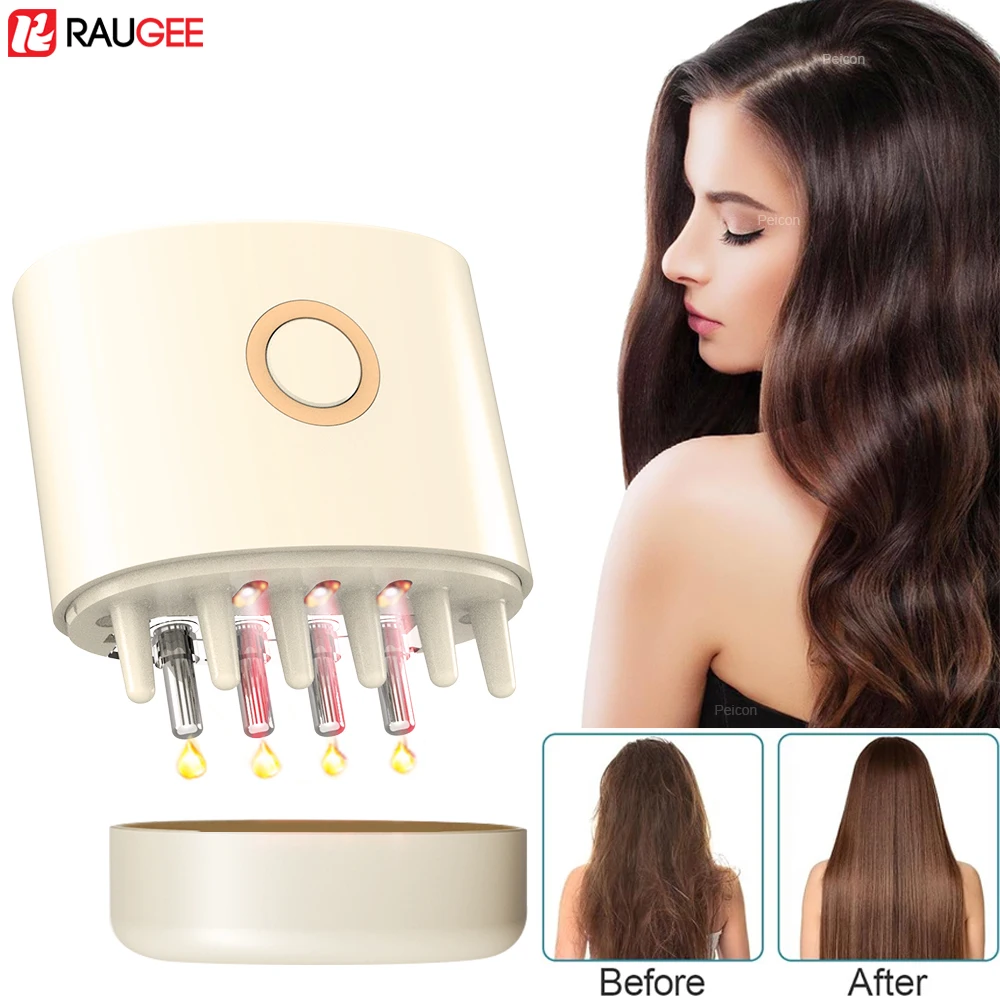 Electric Scalp Massager 2 in 1 Hair Oil Applicator Mini Hair Oiling Applicator Scalp Oil Applicator Brush for Hair Massager