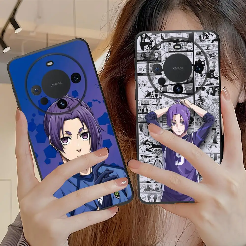 

Blue Lock Reo Mikage Phone Case for Huawei Mate 60 50 40 30 20 10 Pro Plus Lite E 5G Soft TPU Shockproof Cover