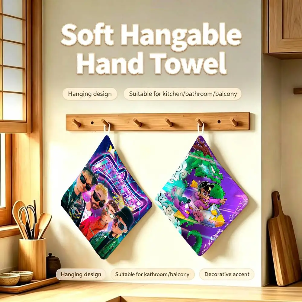 Singer Saiko Sakura Spanish Trap Household Hanging Towel Polyester Cotton Hand Wiping Towel Sturdy For Bathroom Bedroom